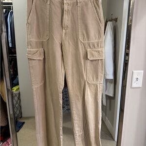 Zara Women's Tan Cargo Pants